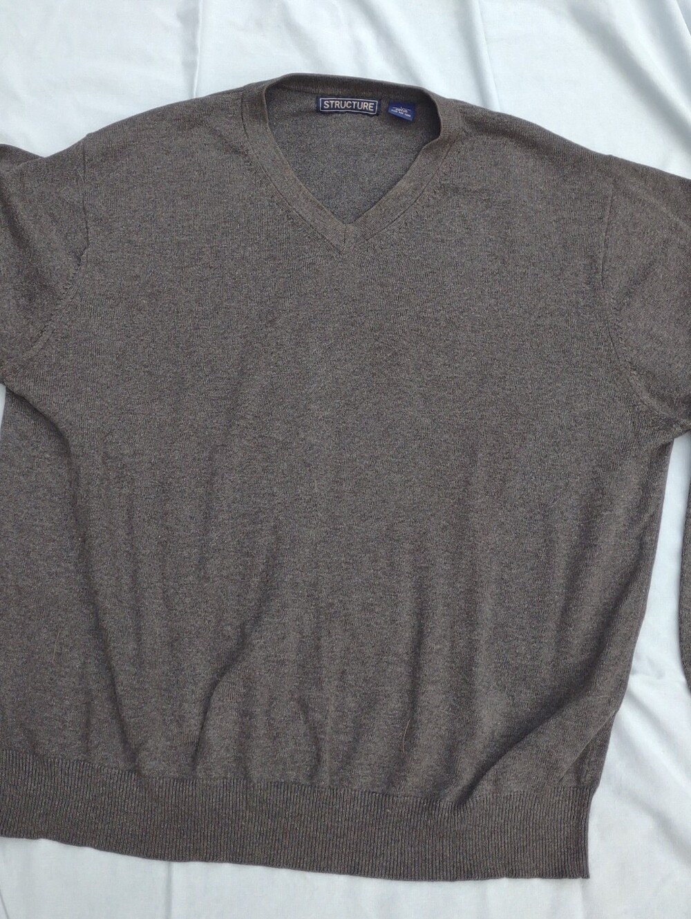 Structure Men’s Gray V-Neck Sweater